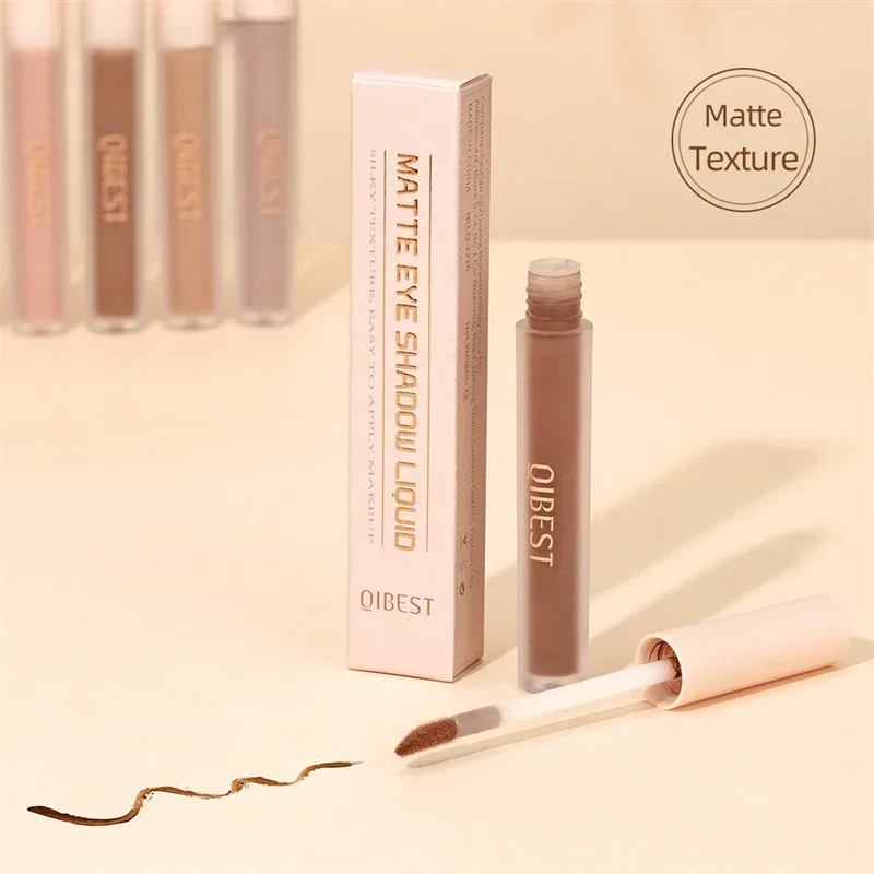 Matte Liquid Eyeshadow Cream Smooth Nude Eye Makeup Long Lasting Waterproof Eye Shdaow Stick Blush Dual Purpose Contour Shadow