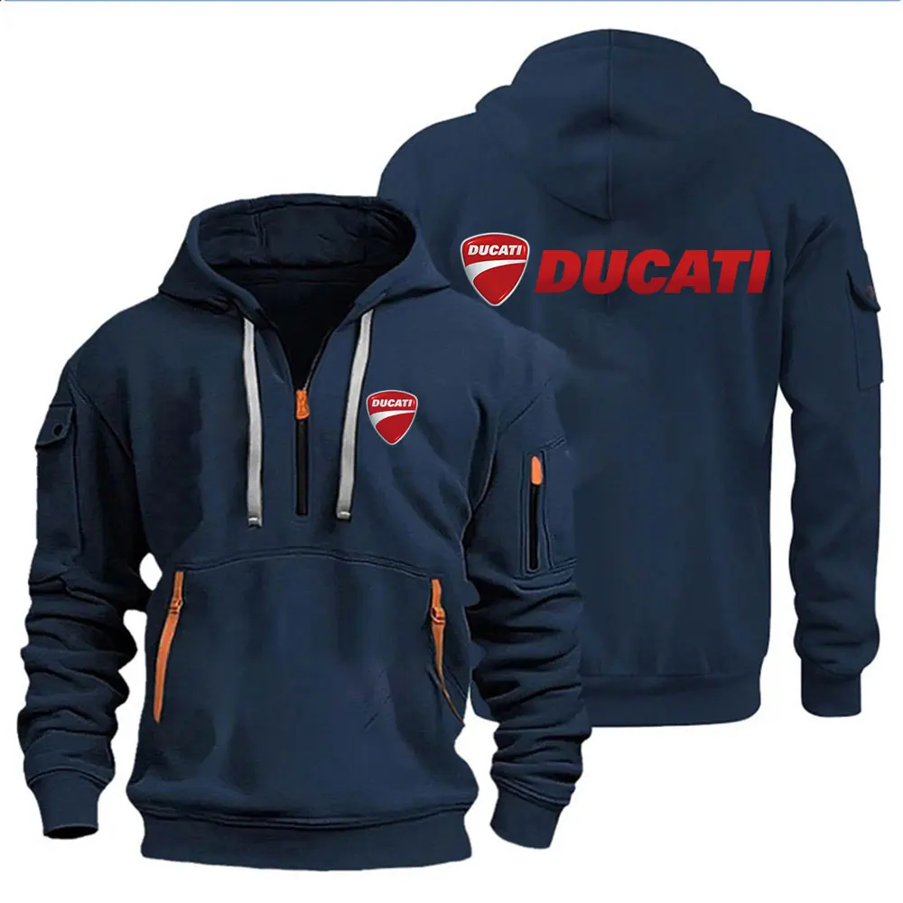 

Ducati Men's Hooded Sweatshirt Spring Autumn Outdoor Sportswear Fashionable Casual Motorcycle Enthusiasts Clothing 2026