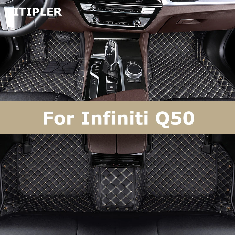 TITIPLER Custom Car Floor Mats For Infiniti Q50 Auto Carpets Foot Coche Accessories