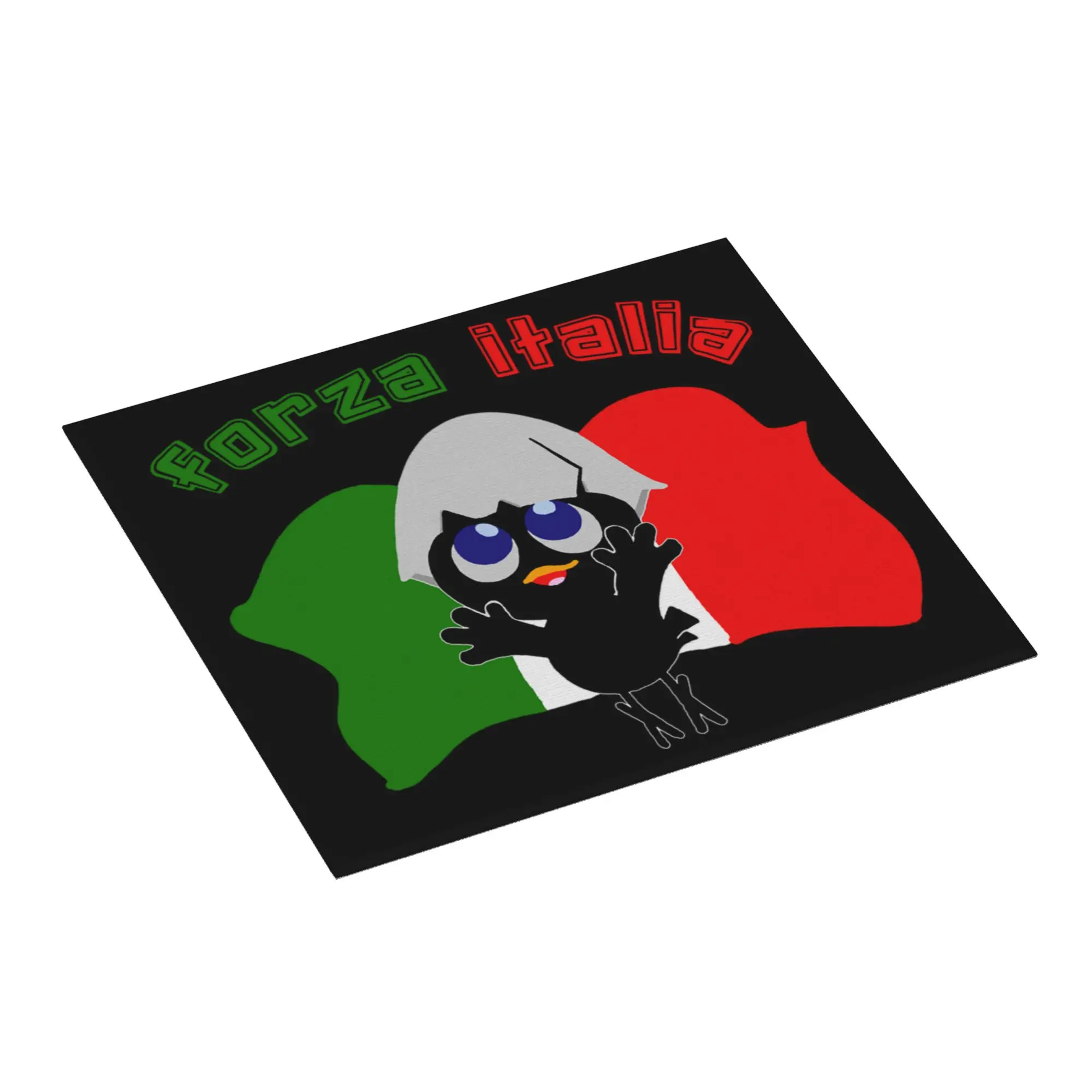 Drying Mat For Kitchen Calimero Forza Italia Poster Water Absorbent Waterproof Reusable  On Slip Kitchen Counter Protector Mat