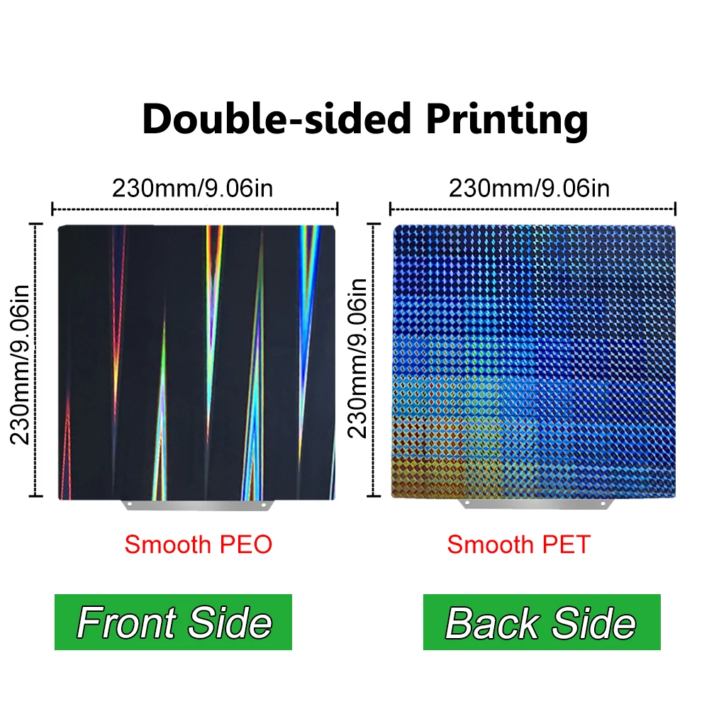 Magnetyczna płyta budująca do Anycubic Kobra 2 Neo/Pro, arkusz PEI 230x230mm, arkusz ze stali sprężynowej PEO PET, podgrzewana platforma do drukarki 3D — zdjęcie produktu 4