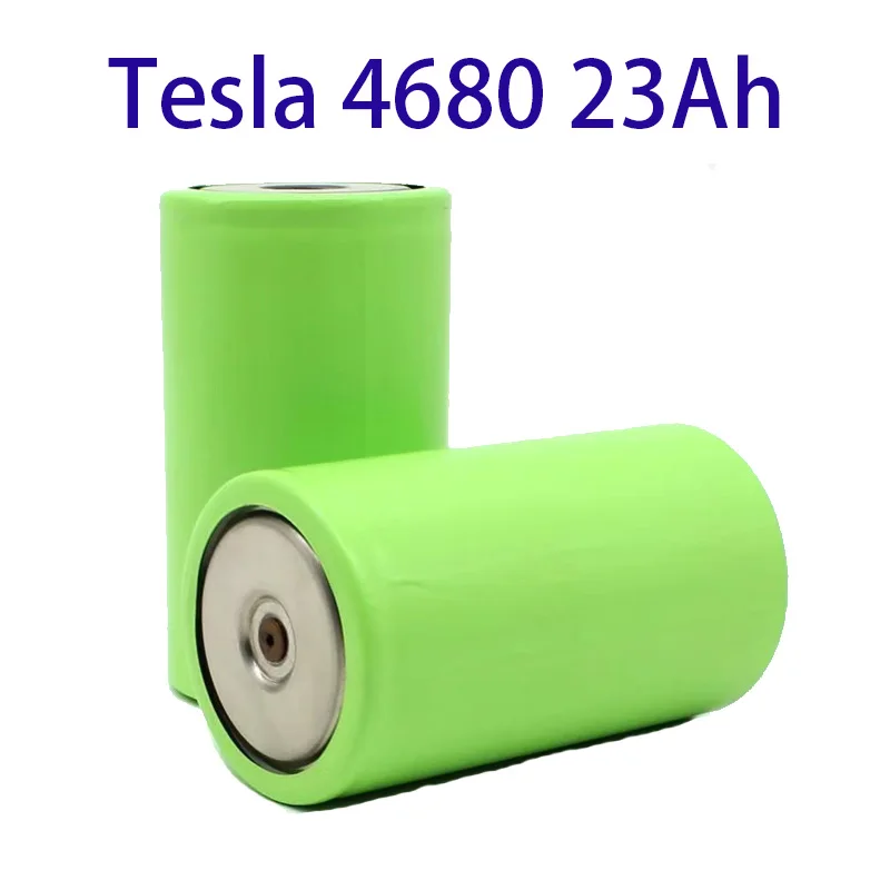 100% NOVO para Tesla 4680 3.7V 23Ah Bateria de Fosfato de Ferro-Lítio para Armazenamento de Energia Solar, Veículos e Fonte de Alimentação Externa Lifepo4