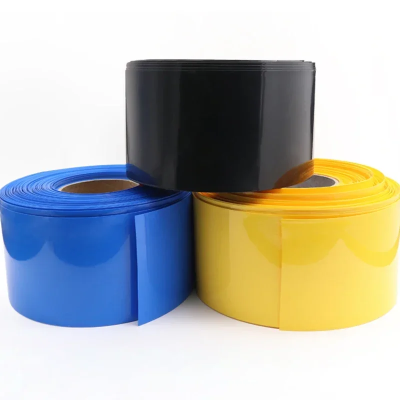 2/5/10/50m Width 103mm PVC Heat Shrink Tube Insulated Film Wrap Protection Case Wire Cable Sleeve Lithium Battery 18650 Pack