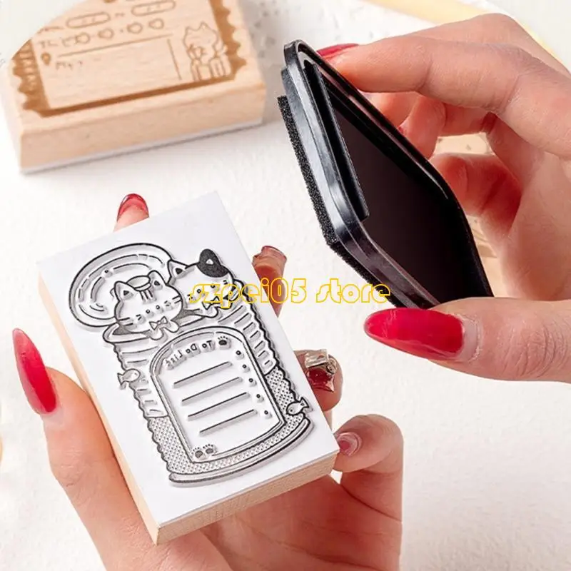 45BE Craft Stamp Scrapbooking Background Stamp Hitten Animal Thief Stamp