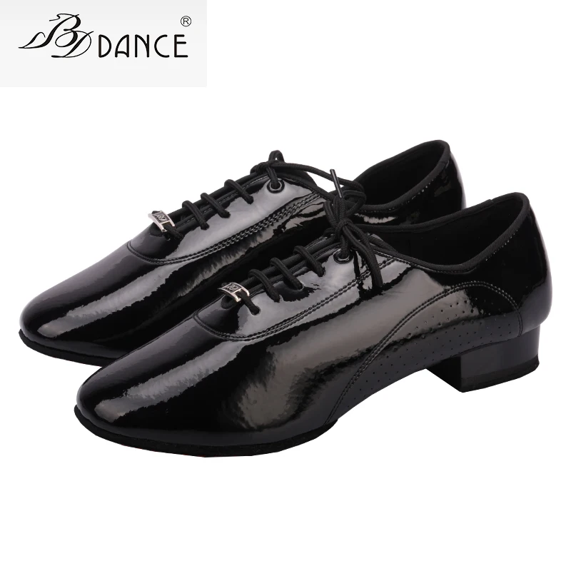 

Latin dance shoes national standard men's adult comfortable non slip cowhide sole Betty 309BDD low heel rumba Oxford cloth large