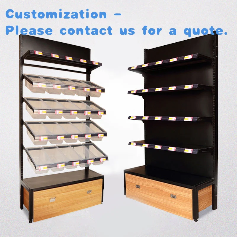 

custom.Kainice Factory Snack Food Shelves Candy Stand Supermarket Products Acrylic Display Racks Retail Furniture