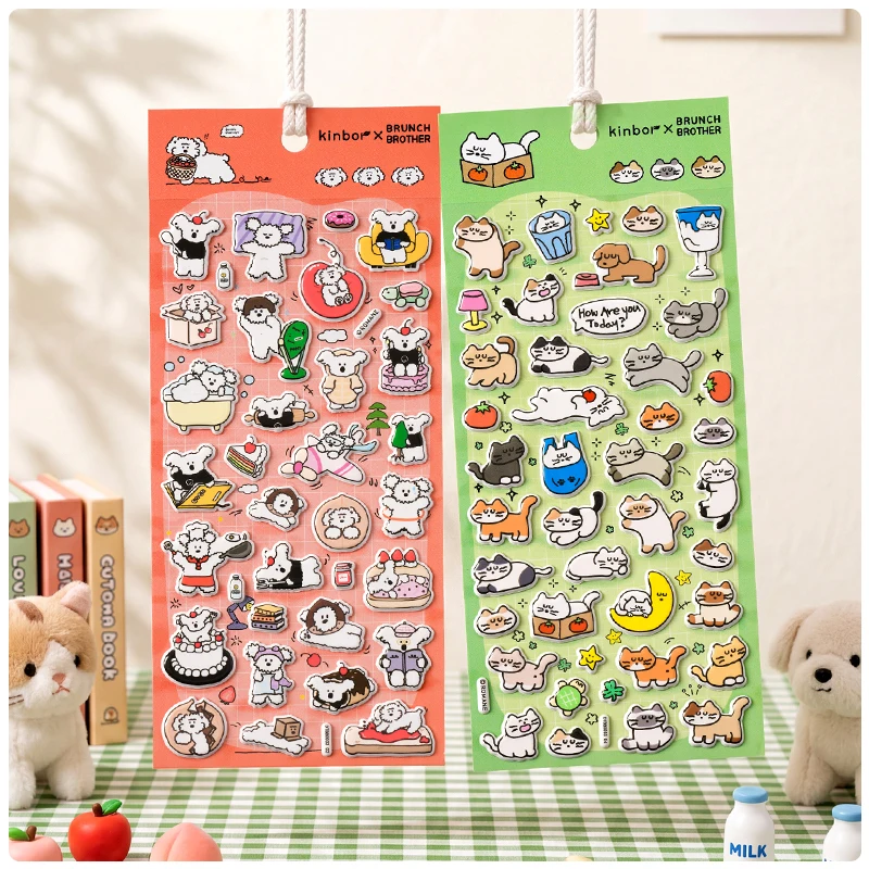 

Набор из 4 мультяшных 3D-наклеек «Утёнки-братья» для скрапбукинга, дневников, творчества, канцелярских принадлежностей, милые стикеры, школьный подарок