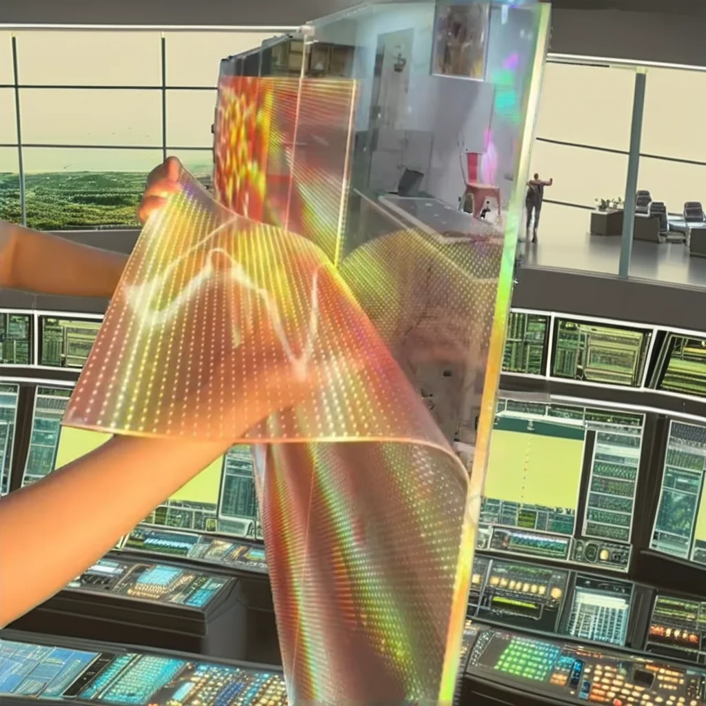 Ultra-Thin Transparent Flexible Soft Self-Adhesive IP65 SDK Enabled Window LED Display Screen P6 P8 Crystal LED Film Glass