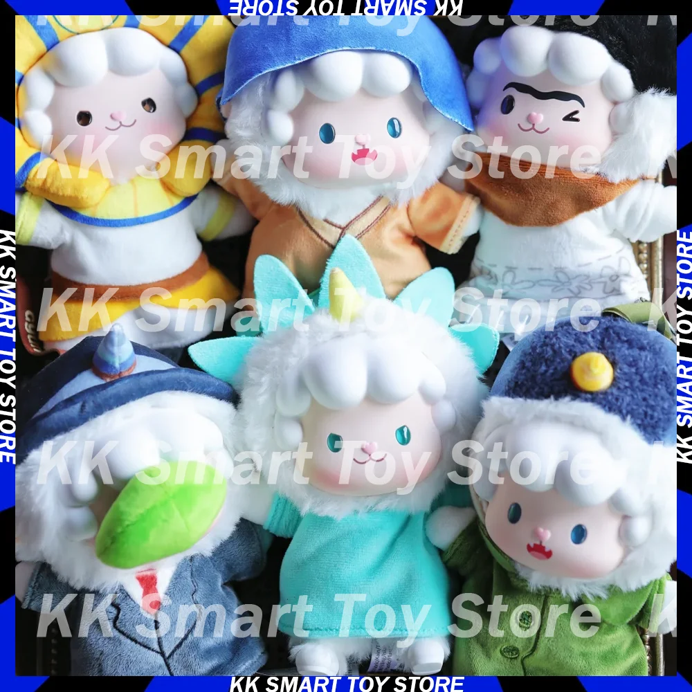 

New Original Toptoy Roll Sheep Art Journey Blind Box Vinyl Plush Pendant Cute Doll Trendy Handmade Toy Mystery Box Gifts Toys