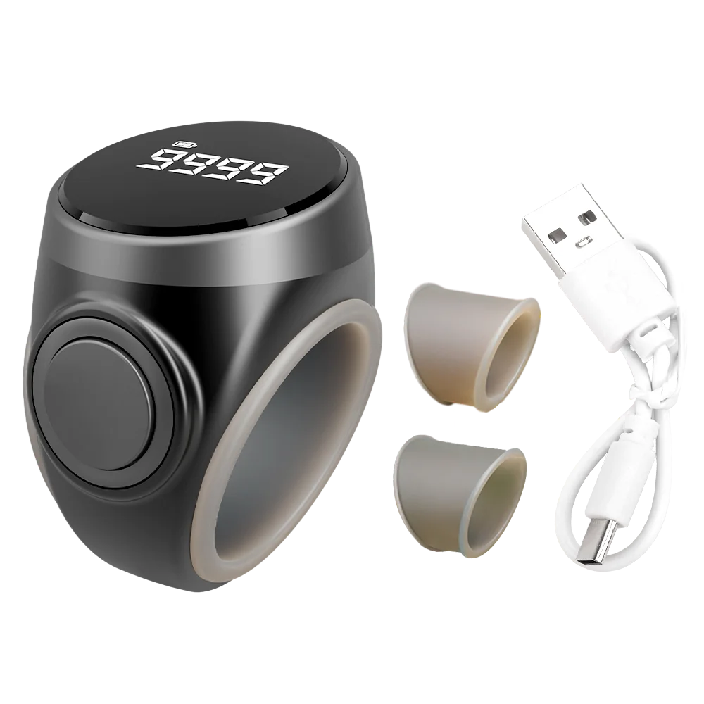Smart Tasbih Tally Counter Digital Electronic Finger Ring Tally Counter Muslims Tasbeeh Zikr Ring Prayer Counter Type-C Charge image 6