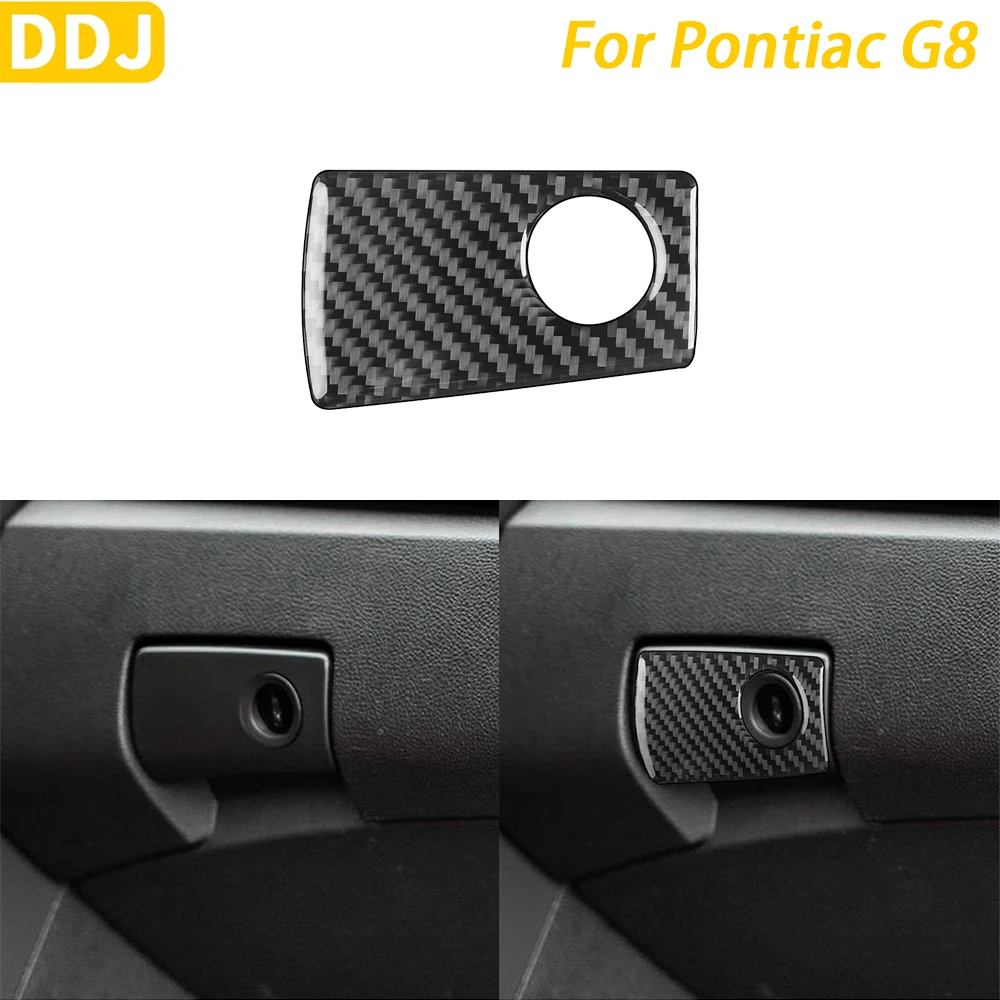 

For Pontiac G8 2008 2009 Accessories Carbon Fiber Co-pilot Glove Box Handle Panel Cover Trim Car Interior Decoration Sticker