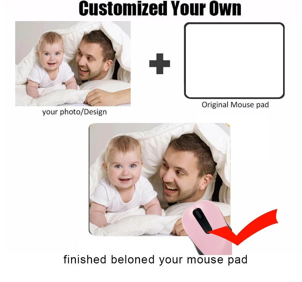 Mairuige Pictures Memberi Anda Cetak Foto Sesuai Selera Anda, Alas Mouse Karet Lembut Persegi Panjang Anti Selip 220*180*2mm /290*250*2mm