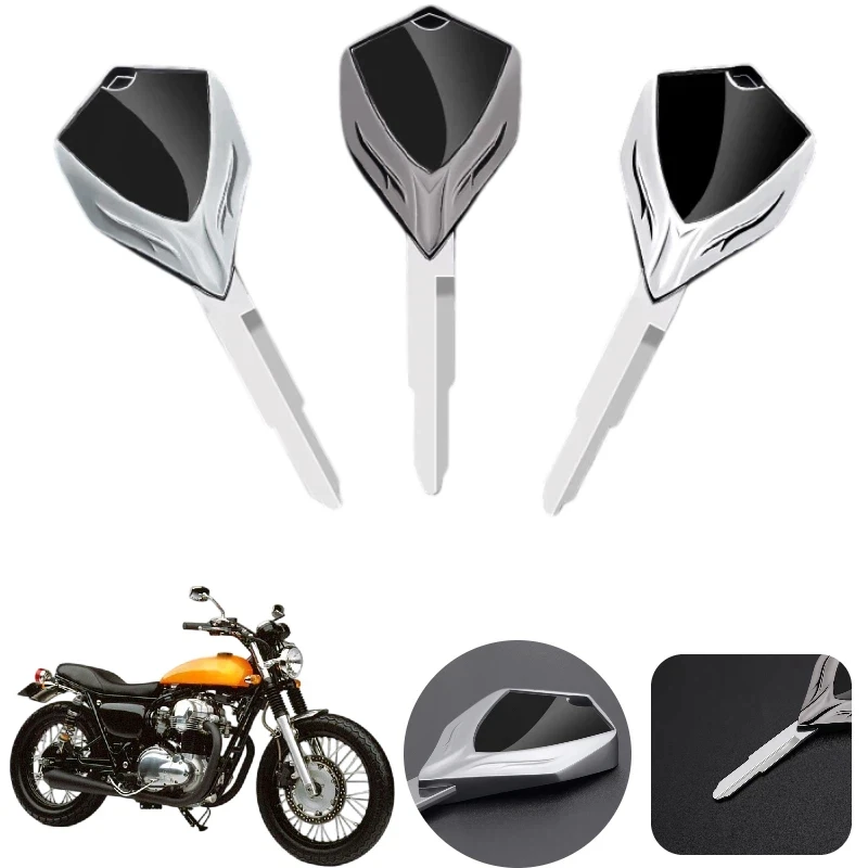 

Uncut Blank Motorcycle Key Accessories For Kawasaki KLR650 ZRX1100 ZRX1200 W400 W650 W750 W800 KLE400 KLE500 KLX650