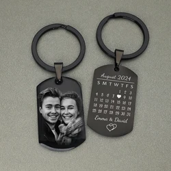 Personalized Photo Keychain,Custom Photo Couple Keychain Gift for Him,Memorial Gifts,Keychains for men women
