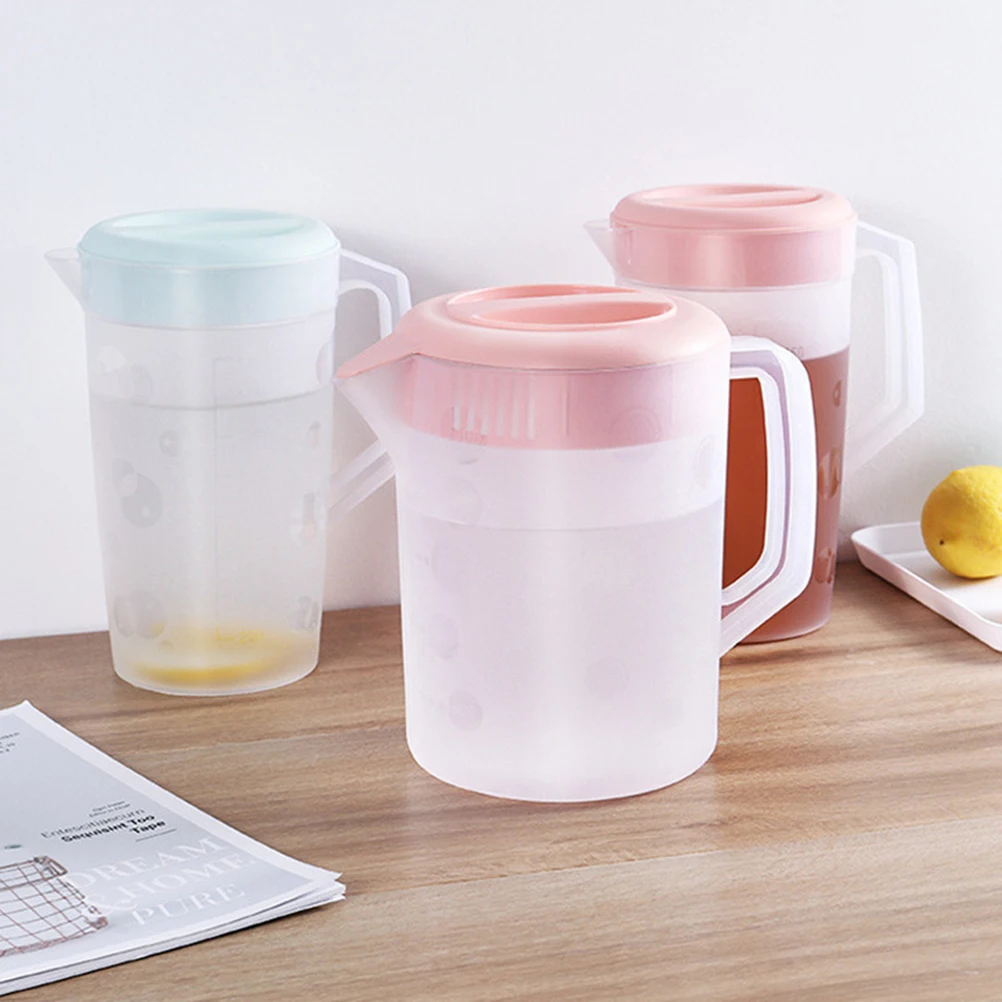 

1pc Drink Pitcher Cold Water Jug Heat Resistant Large Capacity Bpa Free Pp Material Easy Clean Party Picnic Swimming Pool Use