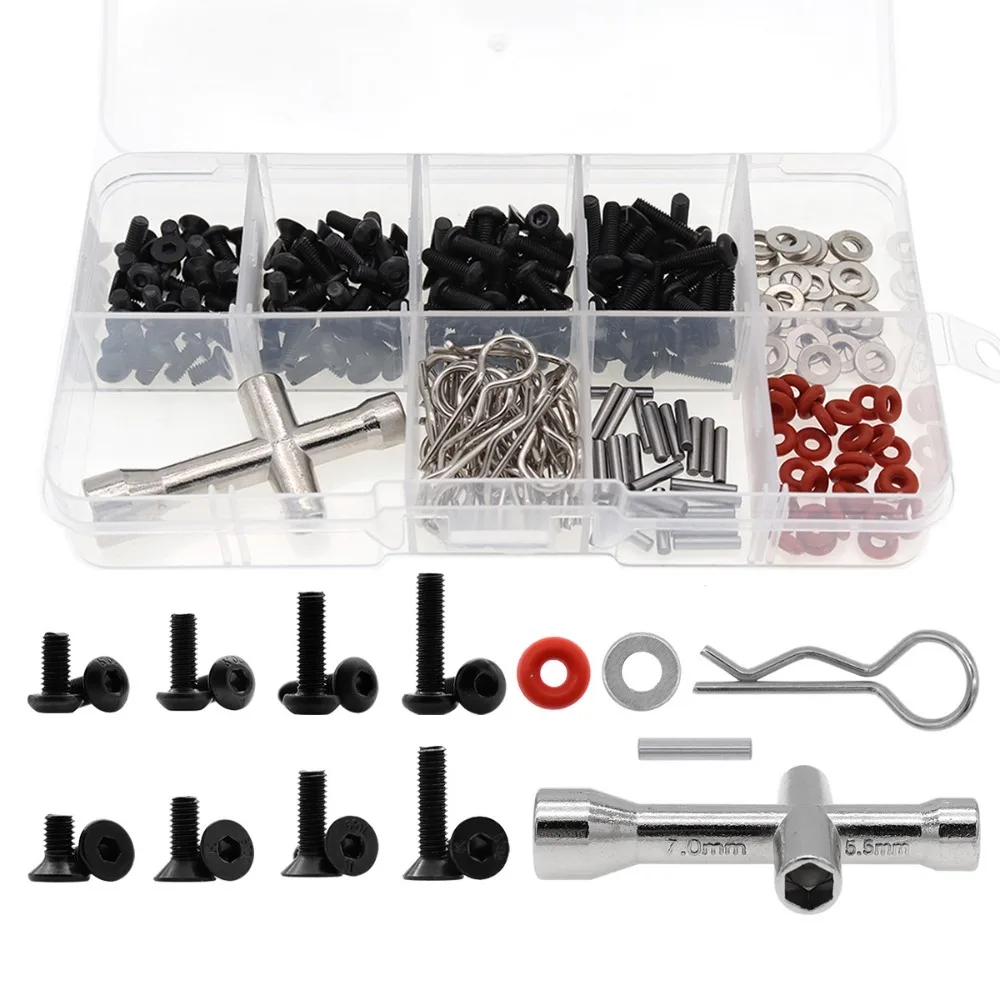 1 Set Special Repair Tools and Screws Set RC Tool Box for 1/8 1/10 HSP Redcat Arrma Traxxas Slash RC Car Hex Wrench DIY Parts