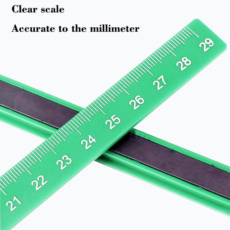 5 PCS/Set Magnetic Scale Ruler Whiteboard Blackboard Measuring School Supplies Cute Stationery Educational Drawing Straight Edge