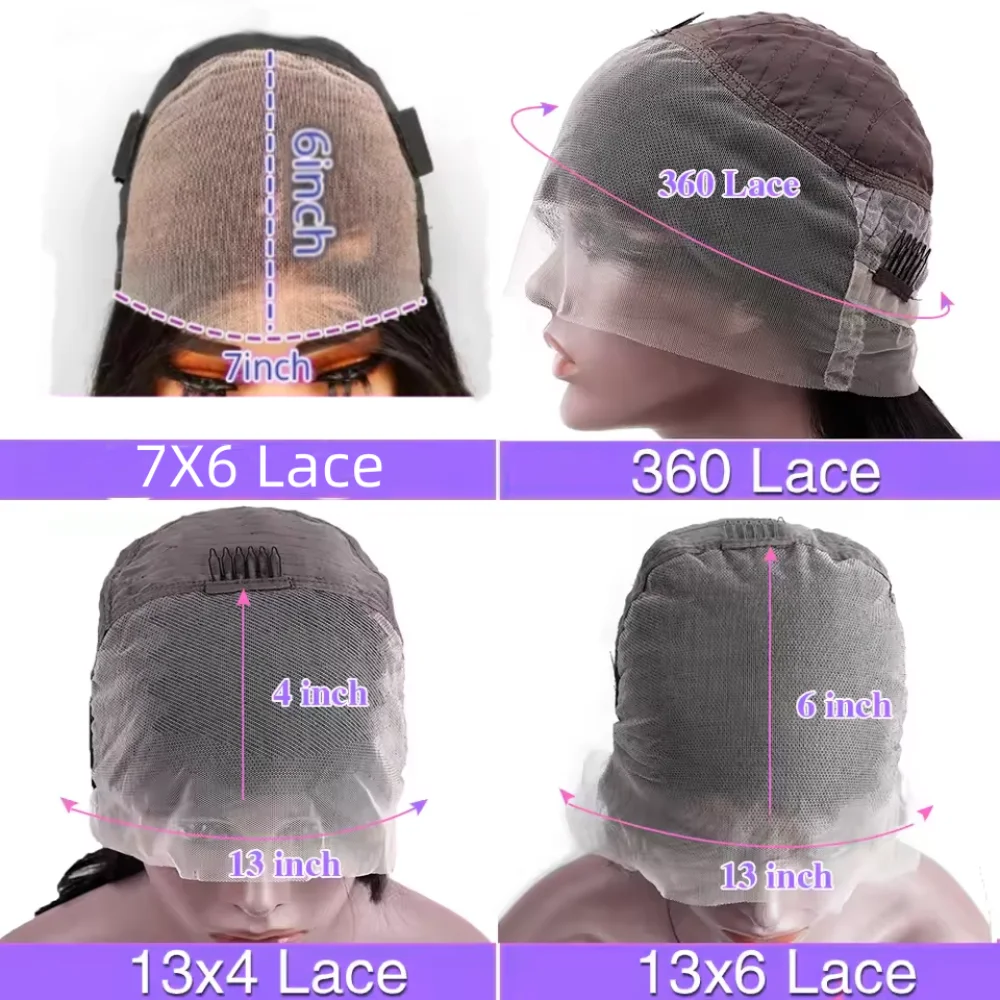 Peruca de Cabelo Humano Ondulado Profundo Natural, Densidade 200%, 46 Polegadas, Frontal de Renda HD Transparente 13x4 13x6, Pré-arrancada, Cabelo Remy, Perucas Femininas