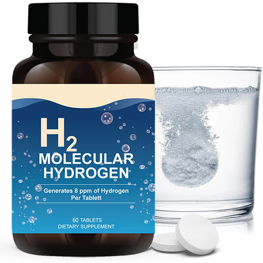 

H2 Molecular Hydrogen Water Tablets Hydrogen & Magnesium Supplement Support Energy Production, Recovery, Cognitive Function