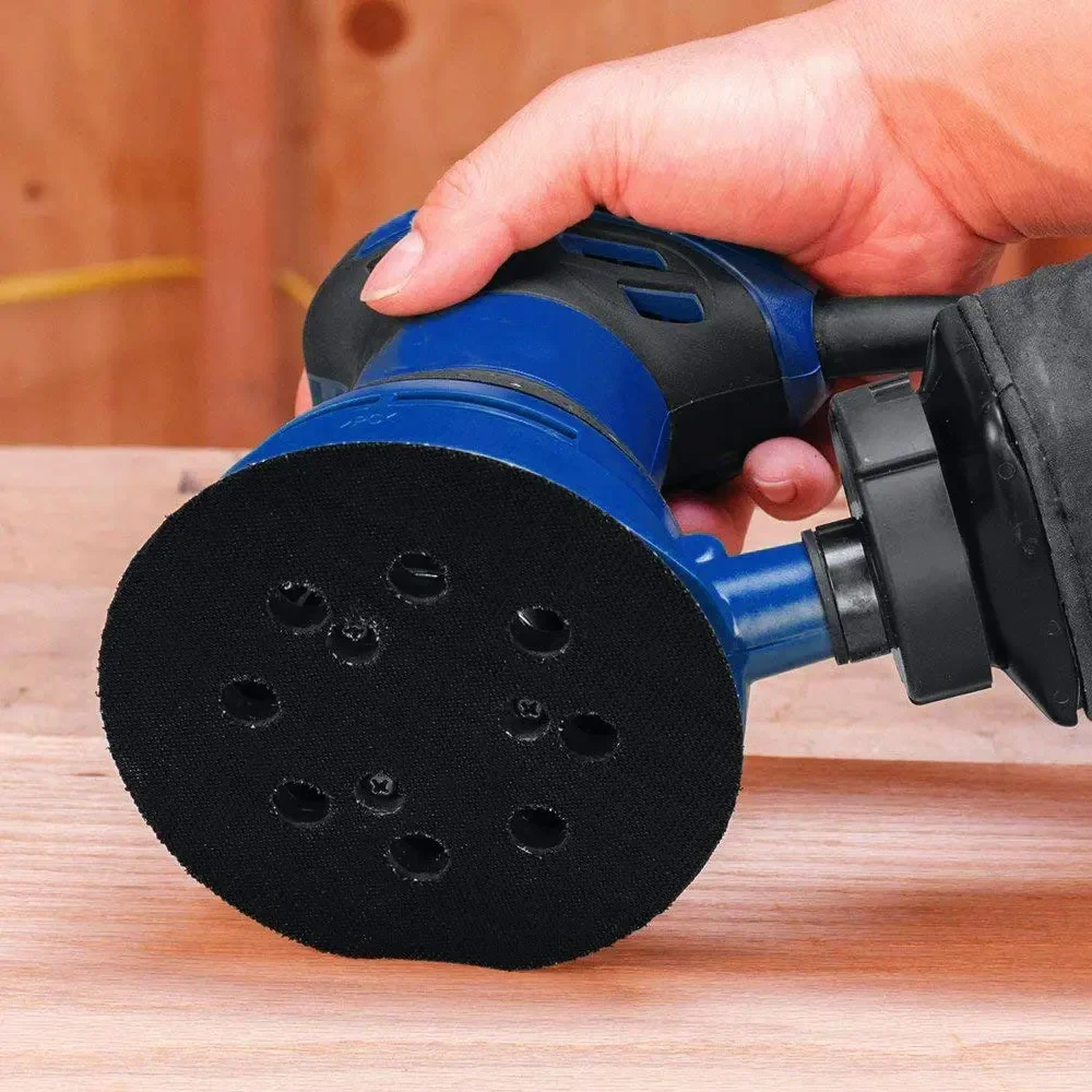 5 Inch 8 Holes 125mm Hook Loop Sanding Backing Pad Electric Makita Orbital Sander Disk Discs Porter Cable Backup Stick On Pad