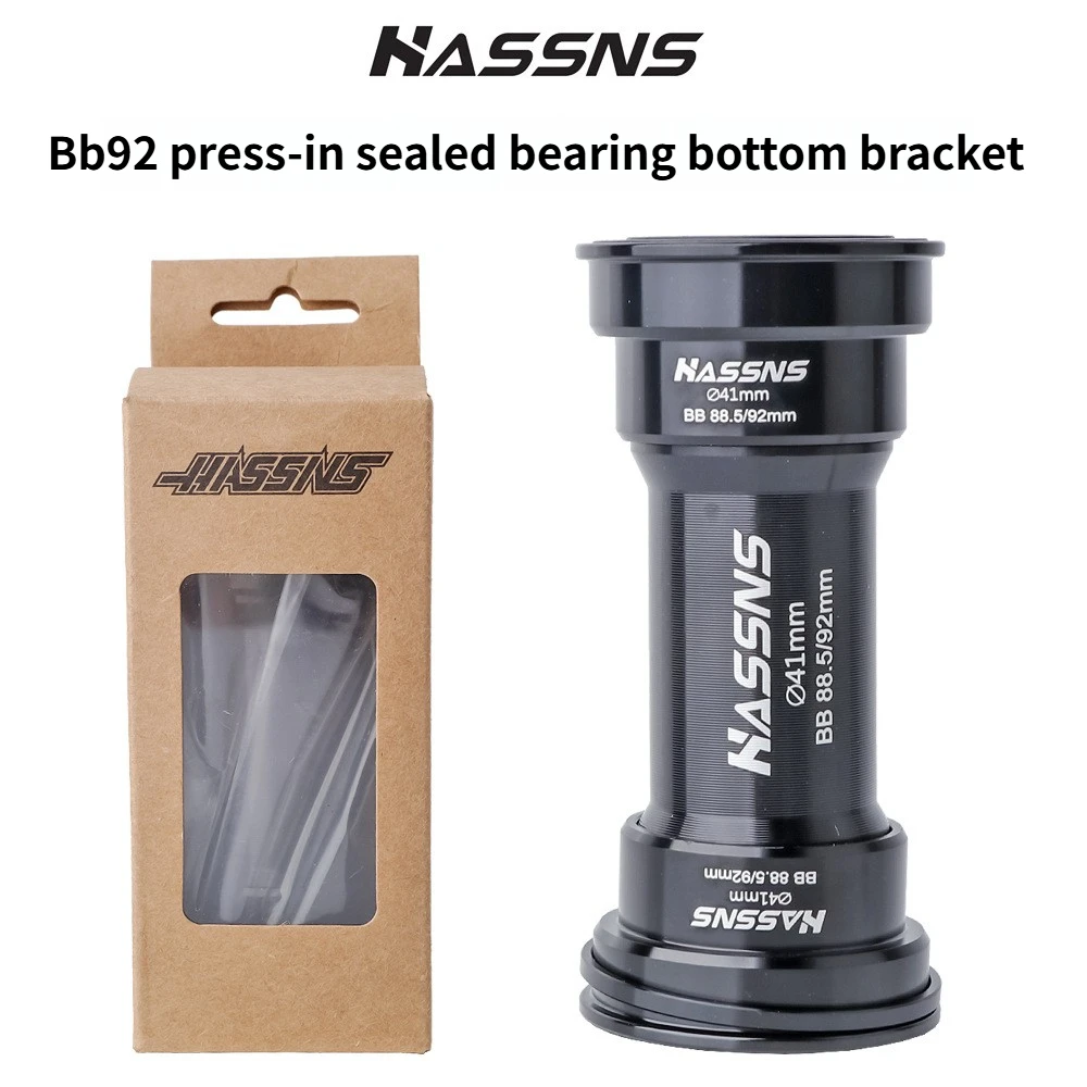 HASSNS bb92 pressfit bottom bracket 24mm Sealed bearing For Shimano Crankset Mountain Road bike press fit bottom bracket