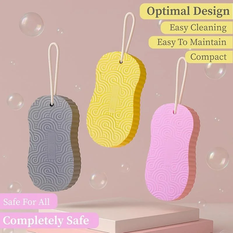 Shower Sponge, Perfect for Exfoliating, Suitable for Adults, Infants, and Babies. Effective for Scrubbing Away Dirt and Grime. Strong Bath Towel.