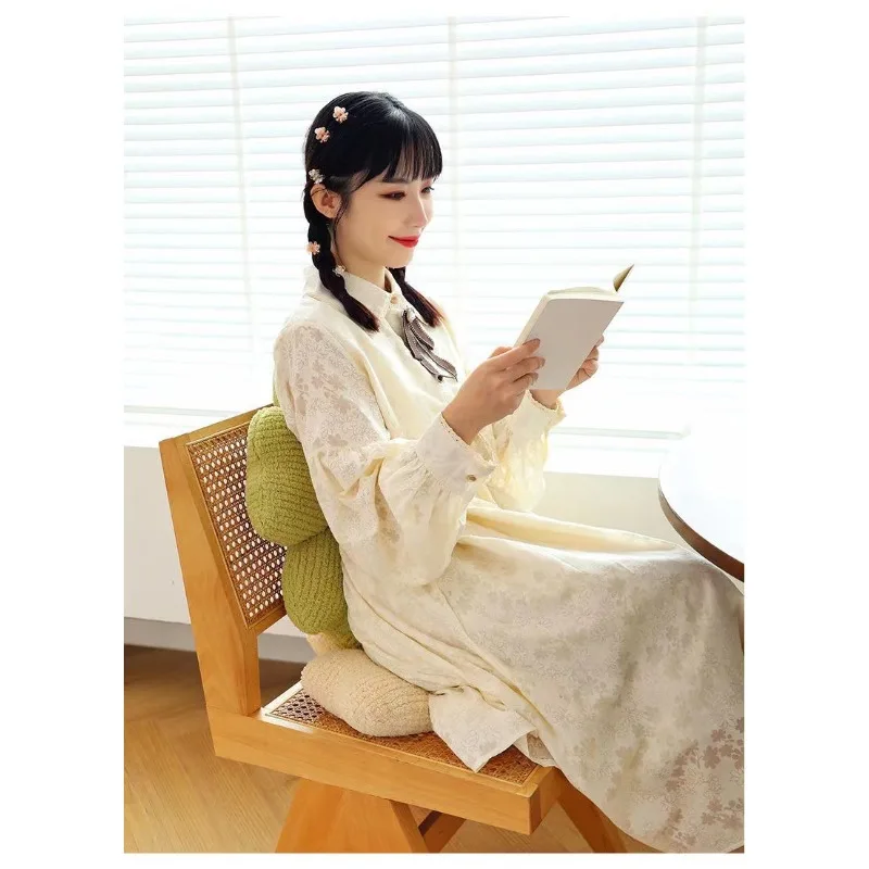 Macaron Fresh Five Petal Flower Cushion Cute Floral Seat Pad Decorative Back Pillow For Window Sofa Indoor Rest