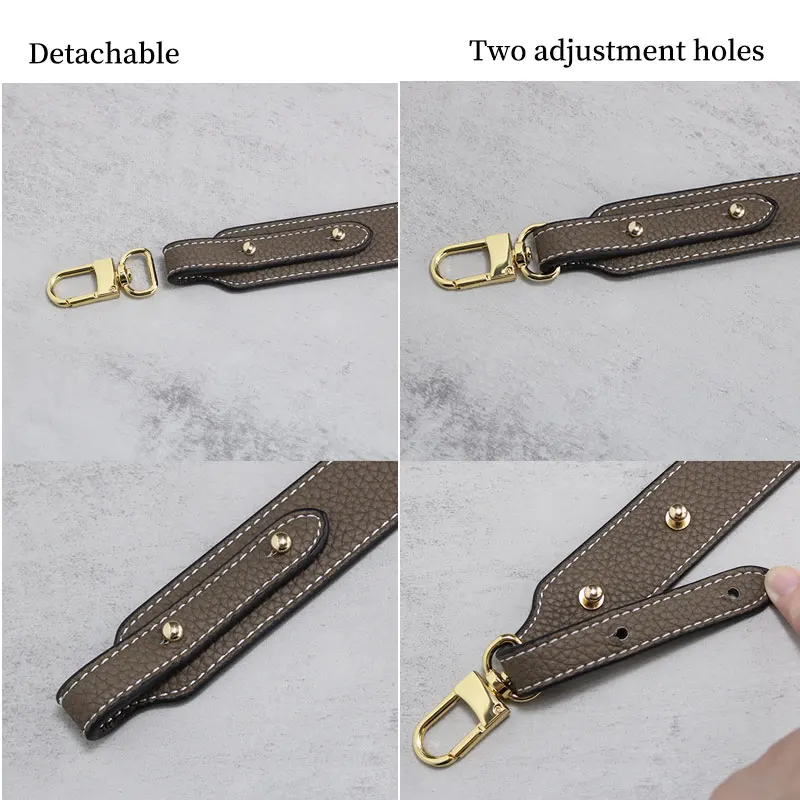 Tinberon Lederen Schoudertas Riem Olifant Grijs Tas Riem Voor Emmer Zak Vrouwen Handtas Handvatten Band Honing Wax Kleur Tas band