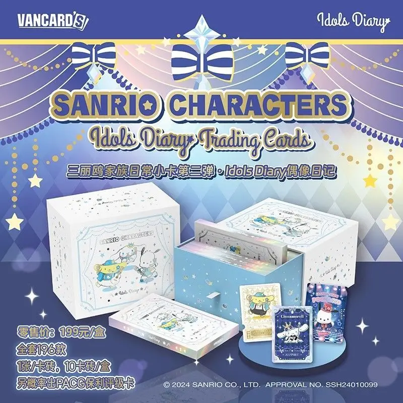 

Genuine Licensed Card.Fun Sanrio Family Daily Mini Cards Vol.2 Idols Diary Full Sealed Box Collectible Trading Cards Fan Gift