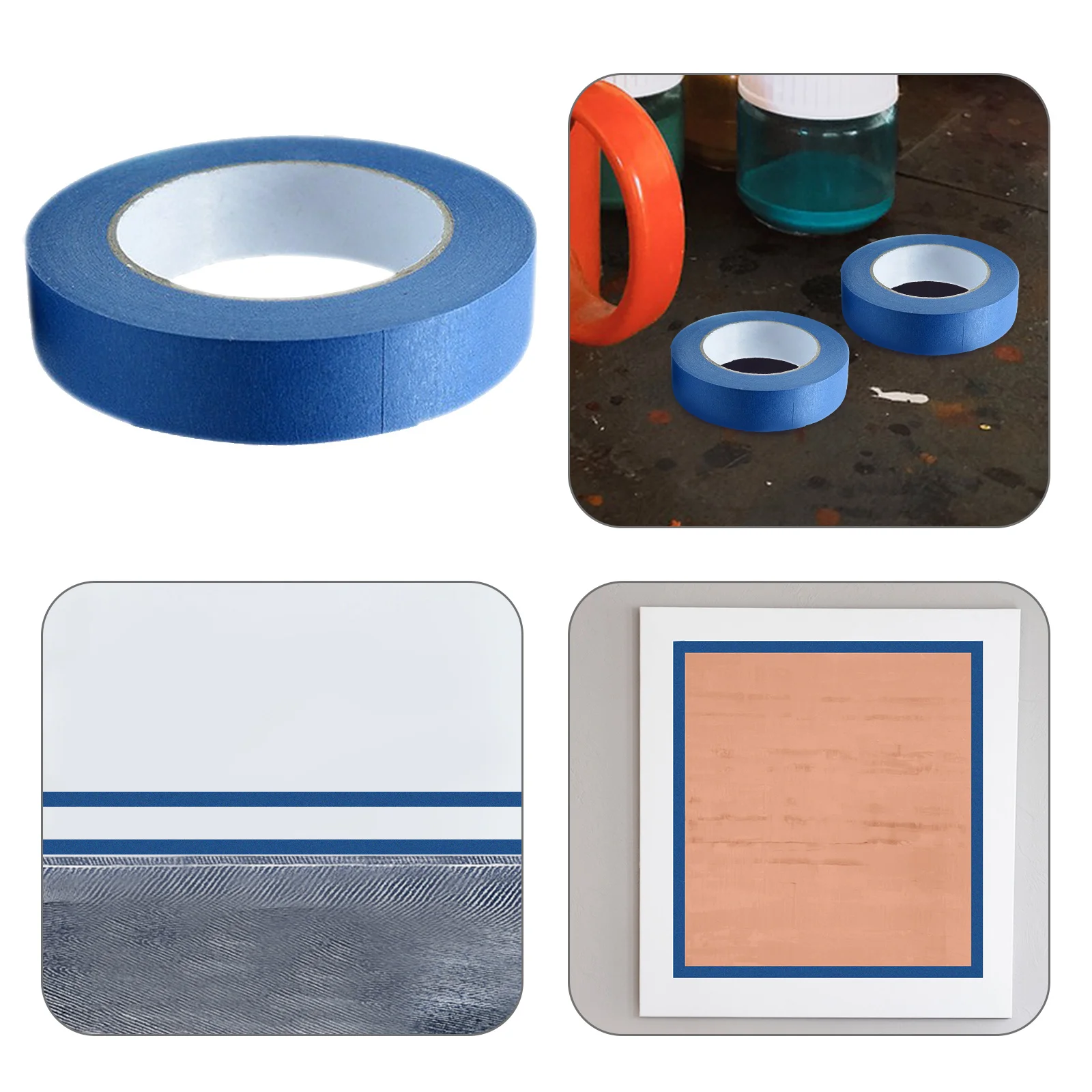 

5 Rolls Wall Decor Masking Tape 20M Thin Painting Tapes For Car Auto Diy Crafts Artists Tape Adhesive Strong Hold Waterproof