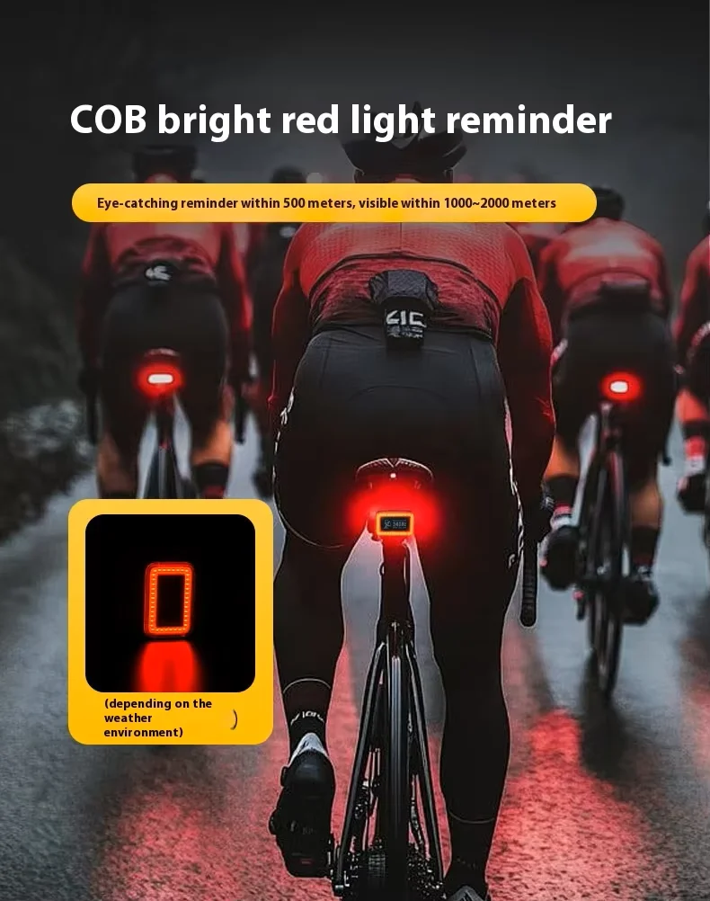 

Bicycle Warning Tail Light Waterproof Night Riding Safety Warning Rear Lamp Taillight MTB Bike Rear Lights Cycling Accessories