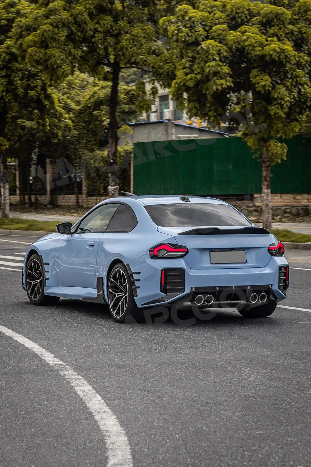 Dry Carbon Fiber Side Splitters Rear Diffuser Bumper Lip Flag Spoiler Protect Cover for BMW M2 G87 2023+ FRP Bodykit Accessories view 3