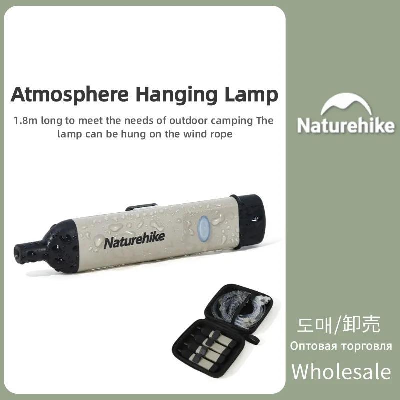 

Naturehike Outdoor Wind Rope Light Outdoor Waterproof Camping Lamp Tent Lantern USB Rechargeable Atmosphere Light Rope Luminous