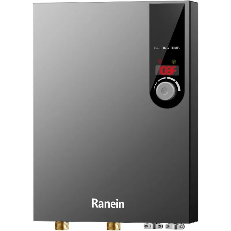 Tankless Water Heater, 18kW 240V on Demand Instant Endless Water Heater with LED Temperature Display for Residential