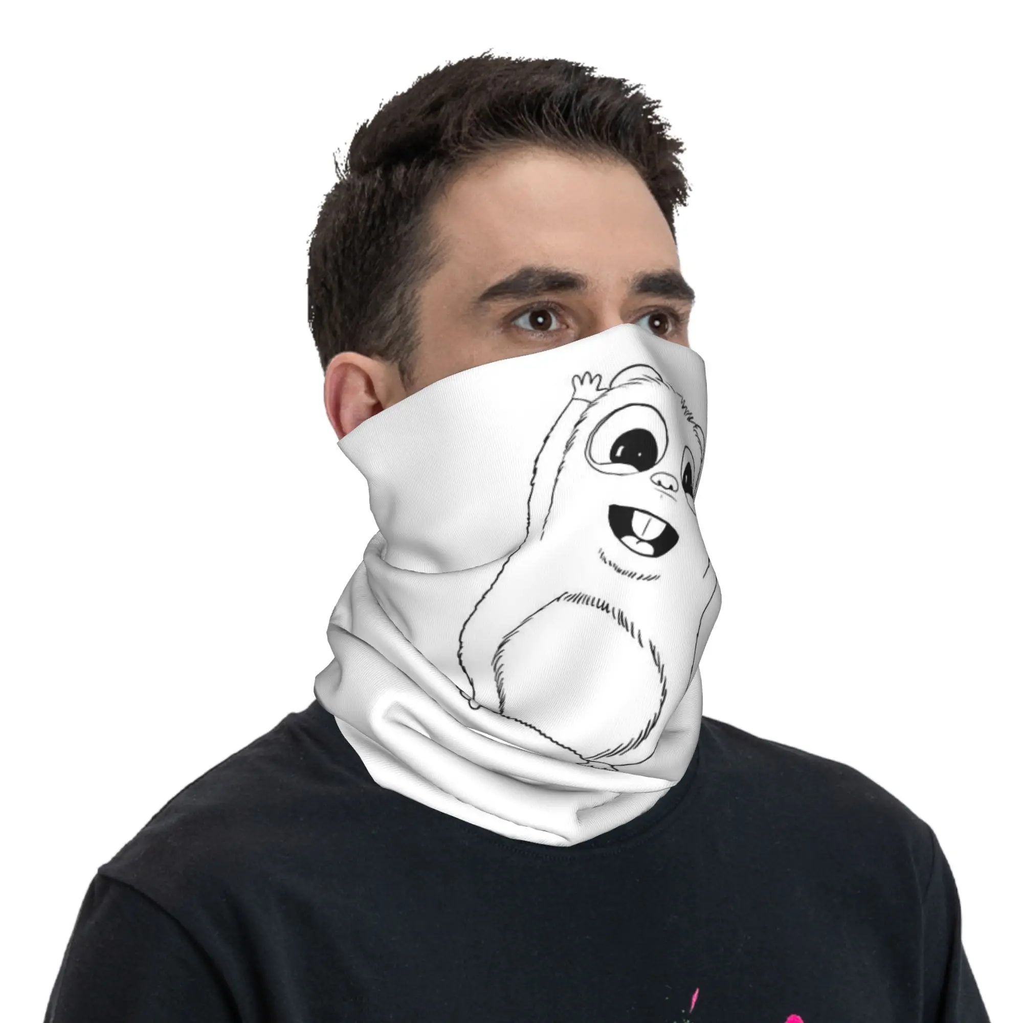 애니메이션 그리지와 레밍스 만화 애니메이션 반다나 넥 게이터 프린트 랩 마스크 스카프 다용도 페이스 마스크 사이클링 남여 공용