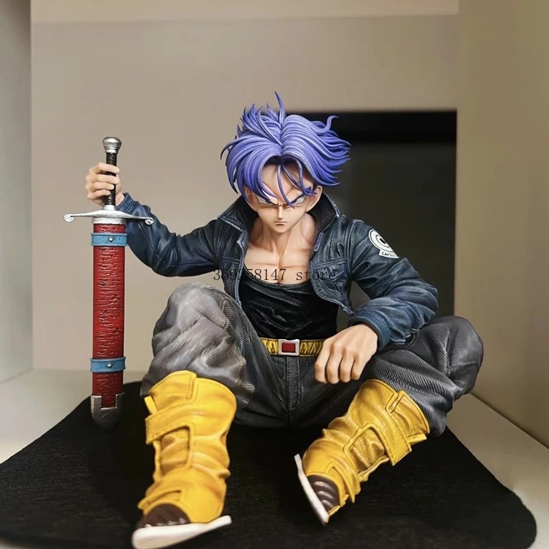 14cm Anime Dragon Ball Trunks Figures Super Saiyan Trunks Action Figures PVC Model Collection Toys Desktop Car Decoration Gifts