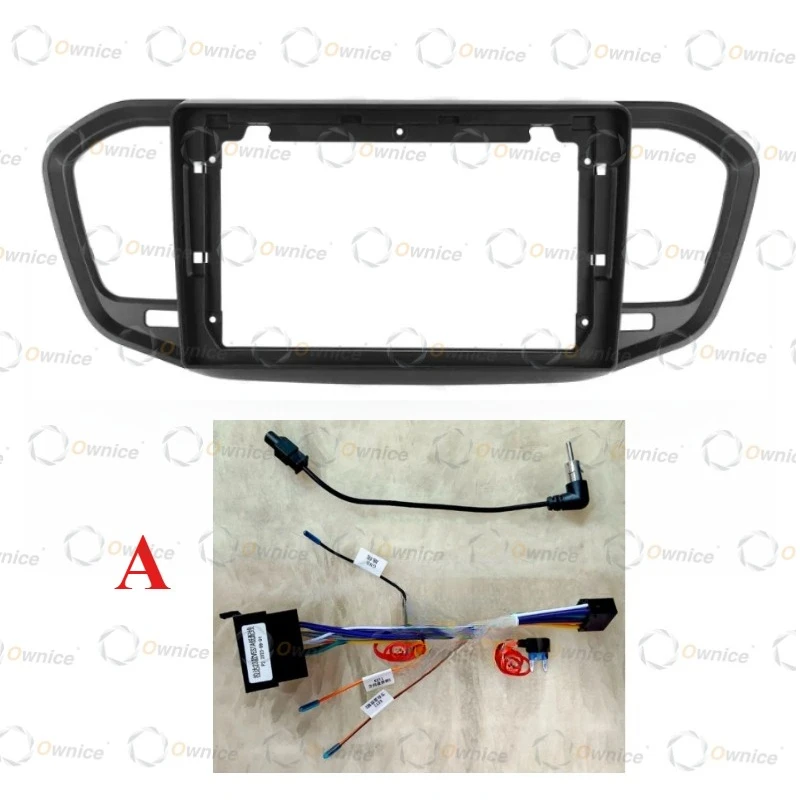 Ownice 9 Inch Quadlock Car Android Radio Frame for Lada Vesta NG 2023 LHD 2DIN Fascia Stereo Panel 16PIN Harness Wire Canbus Box