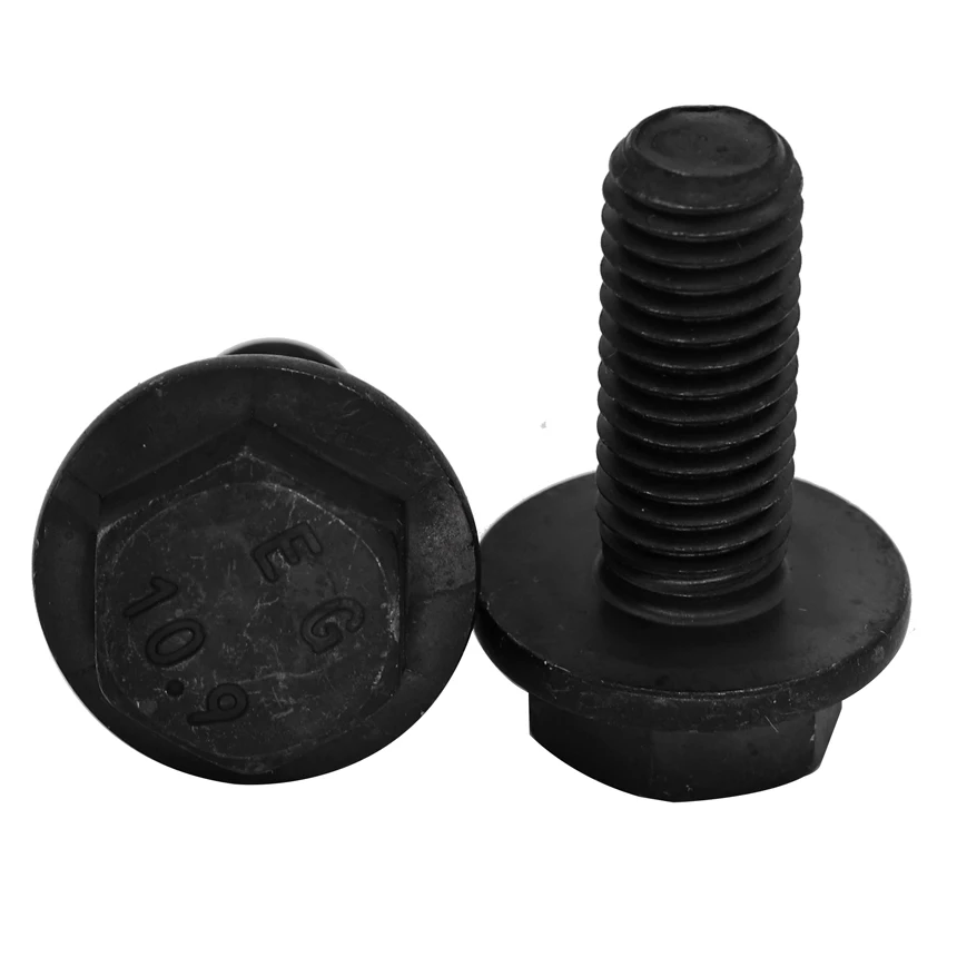 

M6 M6*40/45/50/55/60 10.9 Grade Black Carbon Steel GB5789 Screw Full Half Thread External Hex Hexagon Machine Flange Bolt