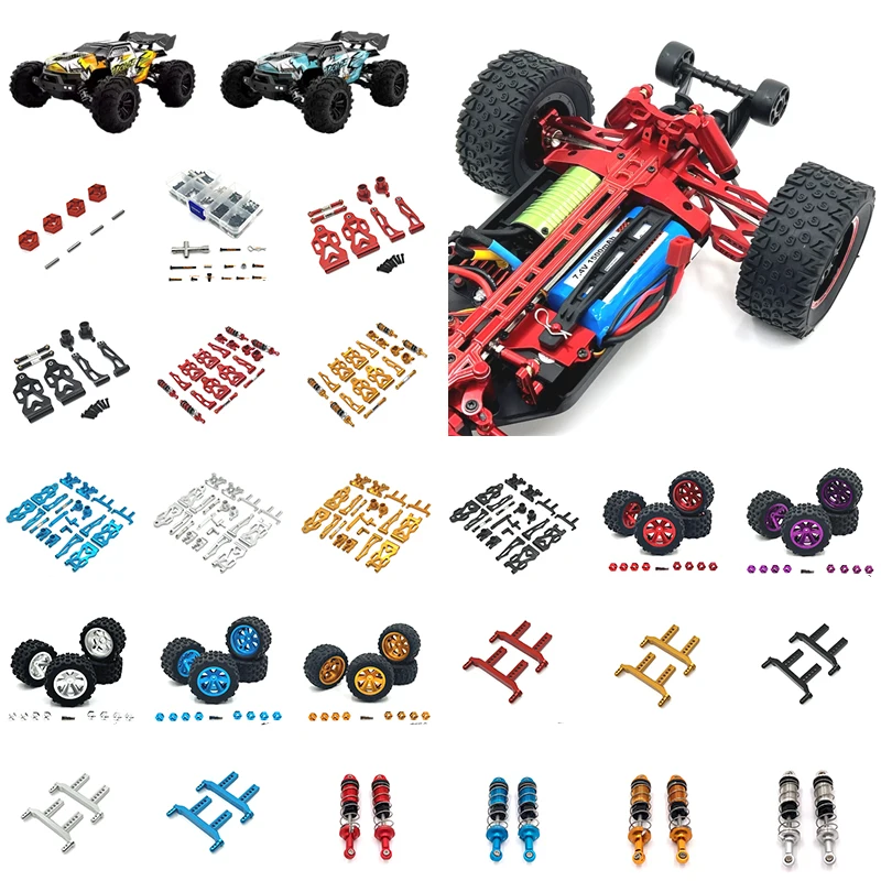 RC Car Metal Upgrade Parts For SG116MAX SG116PRO SCY 16101 16102, Full Alloy Shock Absorber Steering Components Hop-up Parts