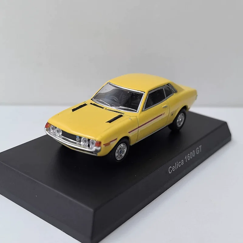 Kyosho Diecast 1:64 Scale Celica 1600 GT Alloy Car Model Static Display Collectible Toy Gift Souvenir Decoration