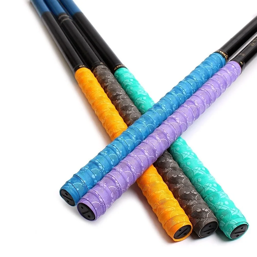 2M Badminton Handle Wrap Tape Embossing PU Tennis Racket Grip Tape Anti-slip Sweat-Absorbent Badminton Racket Grips Wrap