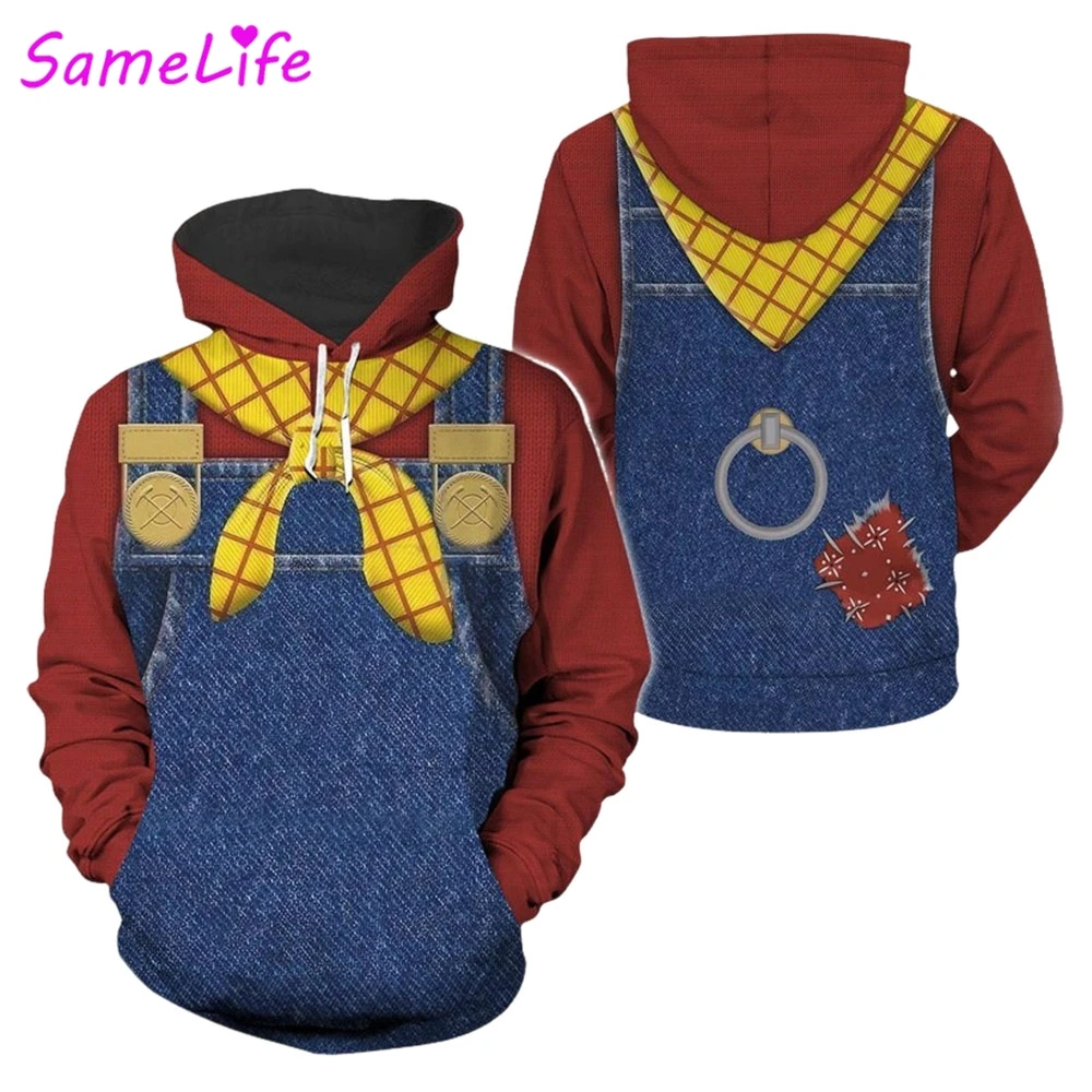 Cartoon Zurg Woody Cosplay Fantasy Hoodie Pants Plush Story Men Costume Disguise Halloween Adult Male Roleplay Party Outfits - view 6