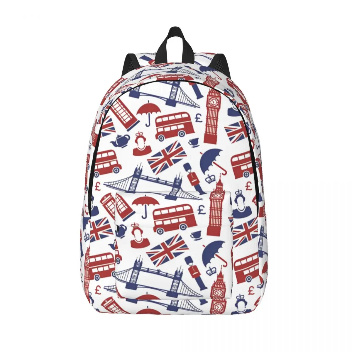 

Union Jack Flag Of The UK Teenage Backpack Gift Student Business British London Symbols Daypack Men Women Laptop Shoulder Bag