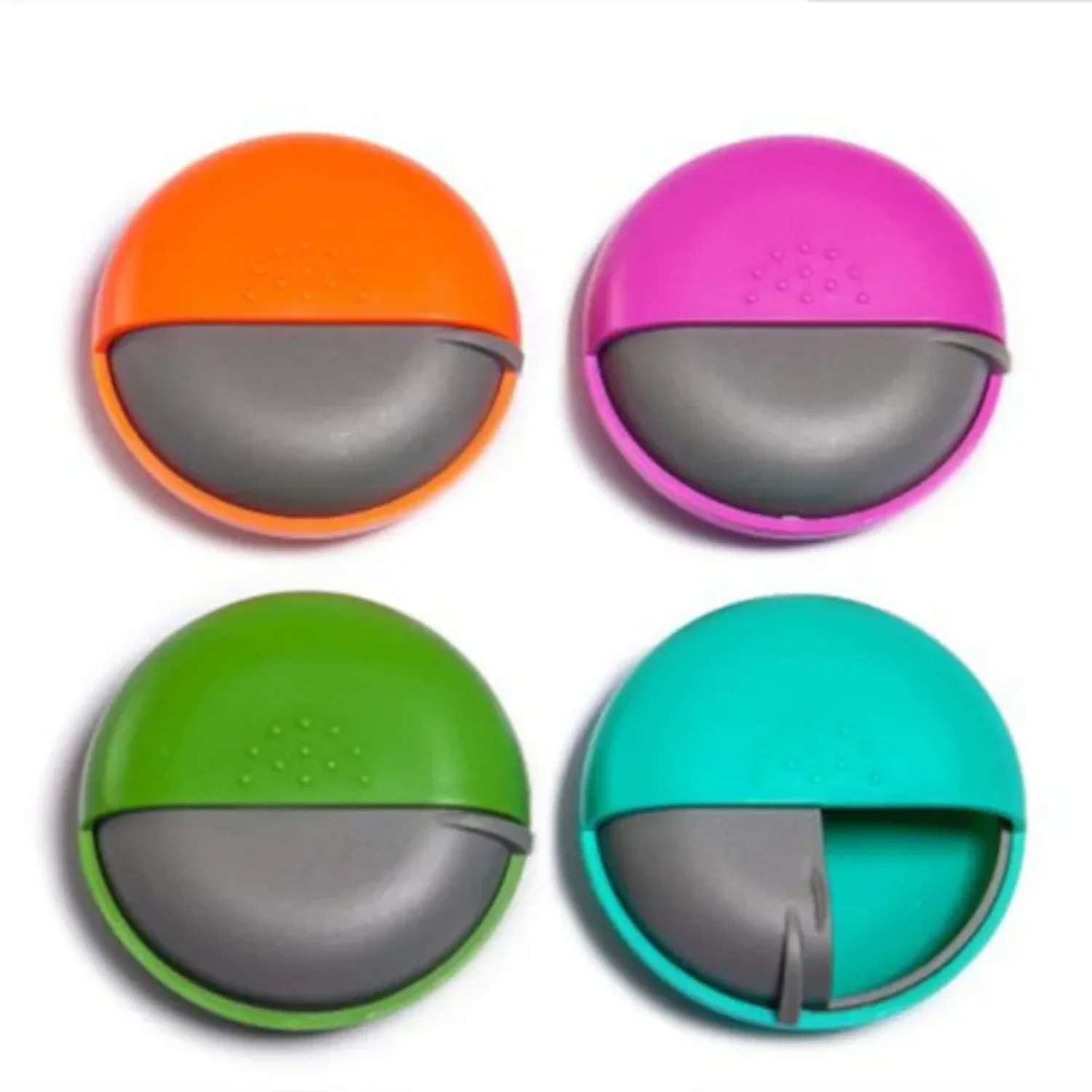 Rotatable Rotating Round Pill Case Pill Organizer Mini Plastic Medicine Box Drugs Pill Container Jewelry Headphone  Case