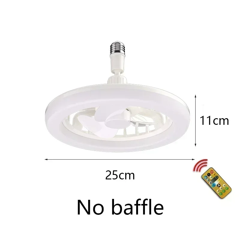 

*30WE27LED Ceiling Fans with Light Remote Control Dimmable Ceiling Lamp Bulb Indoor Bedroom Chandelier with Cooling Fan Led Ligh