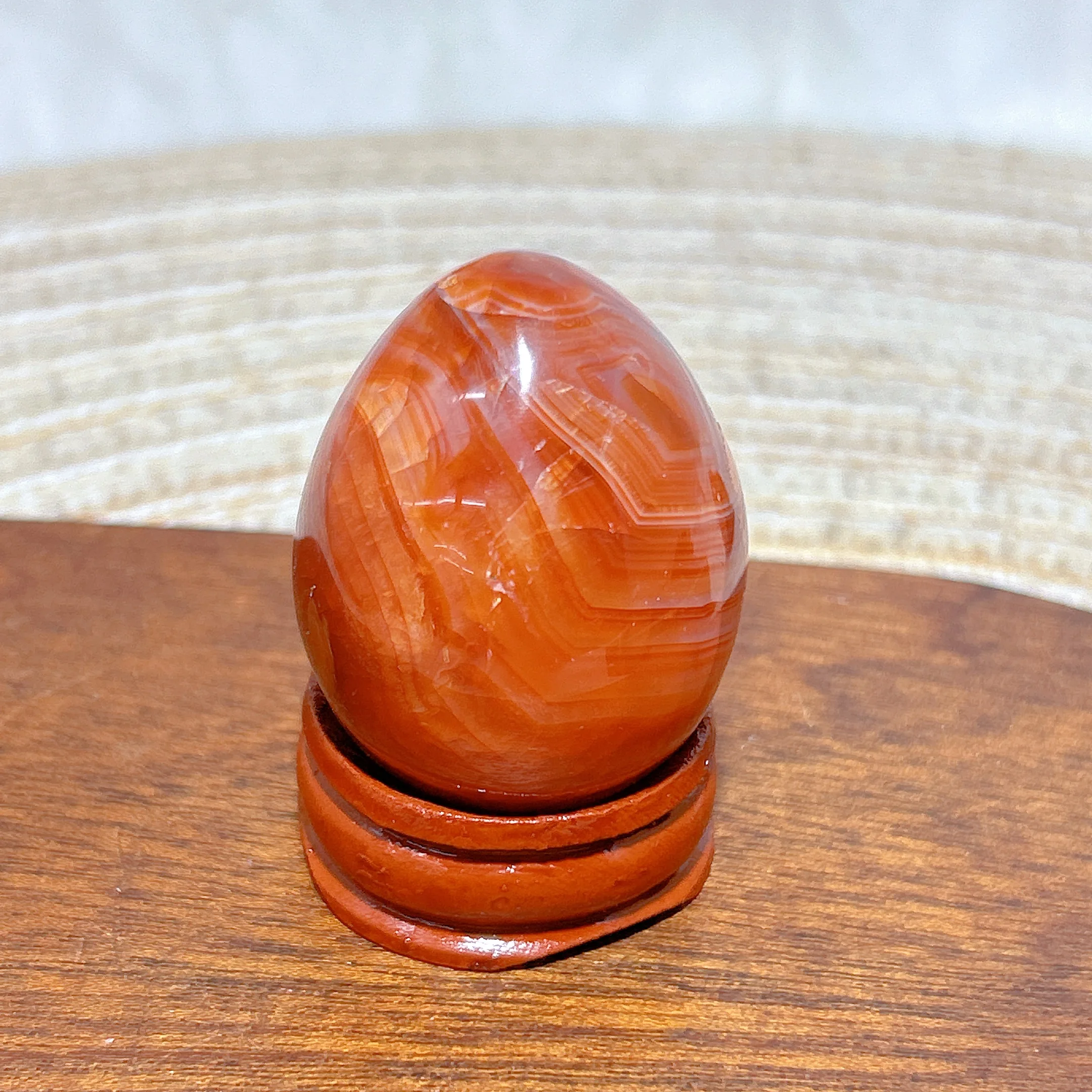 

Healing High Quality Natural Crystal Carnelian Small Egg Polished Gemstones Mineral Energy Ornament Home Decorations Gift