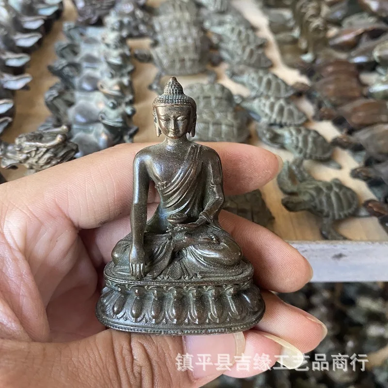 

Tibetan Style Buddha Ornament Tantra Home Temple Decoration Small Ornaments Copper Buddha Statue