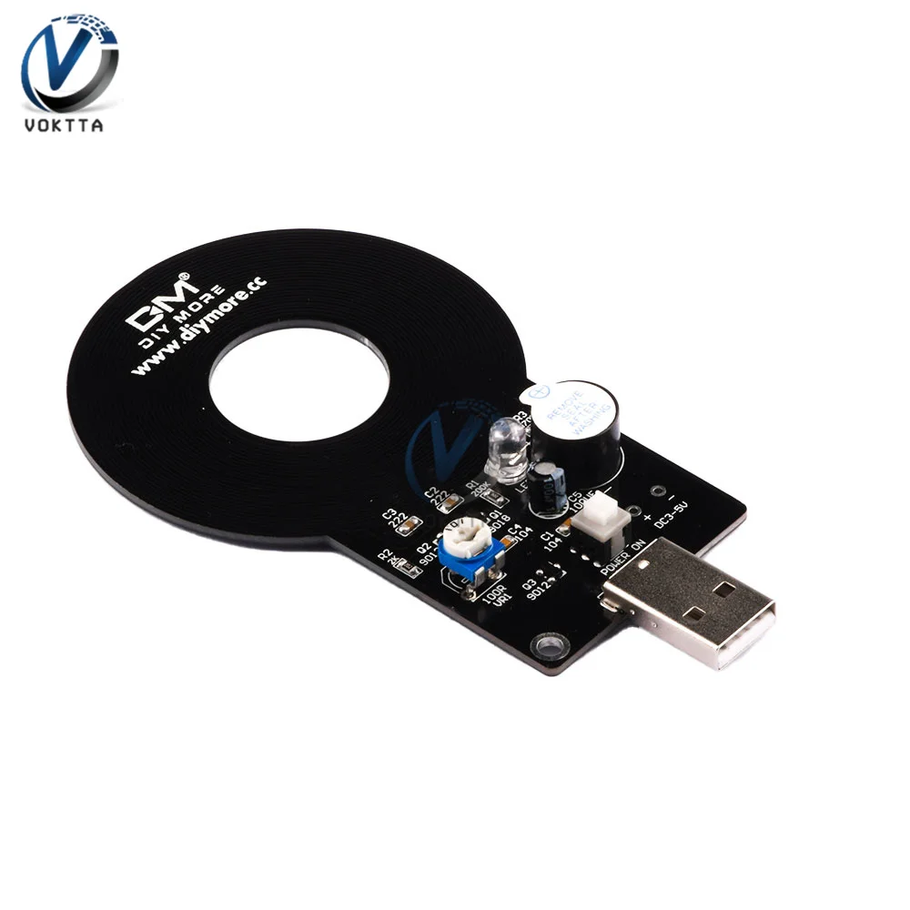 DIY Kit Metal Detector Kit Electronic Kit DC 3V-5V 60mm Non-contact Sensor Board Module DIY Electronic Part Metal Detector