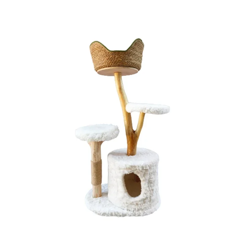 

Modern Cat Tree Tower Pet House Solid Cats Climb Trees And Scrape Posts Premium Cat Tree Cozy Pet Nest