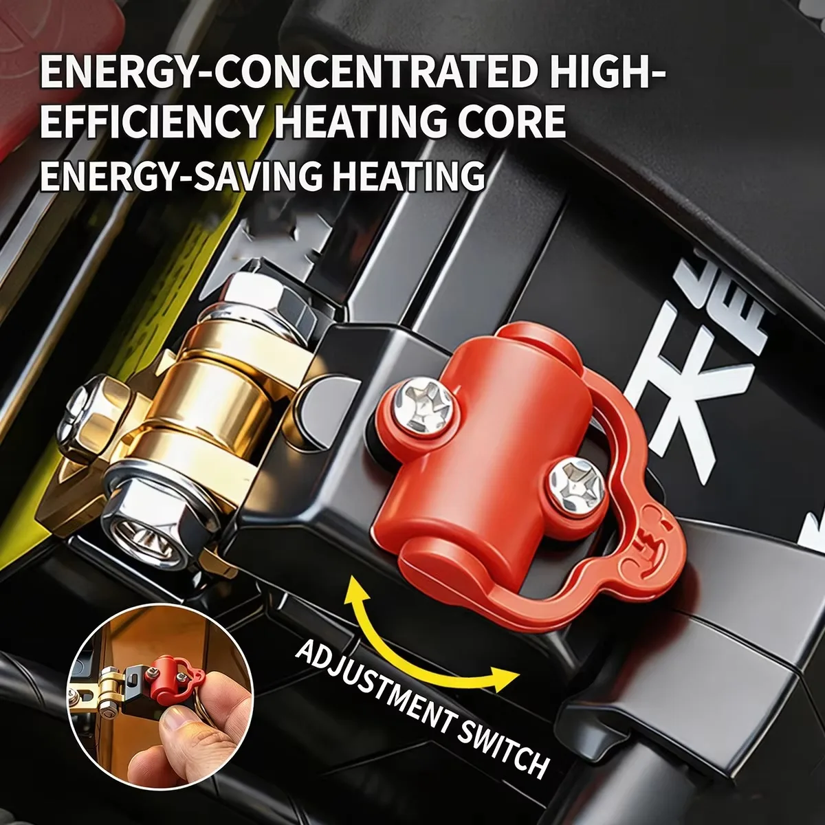 Universal 12V 24V Car Motorcycle Battery Disconnect Switch Thickened Copper Anti Leakage Power Cut Off Protector Hand Tool